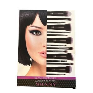 NEW Shany Black Bombshell 14 Piece Brush Set